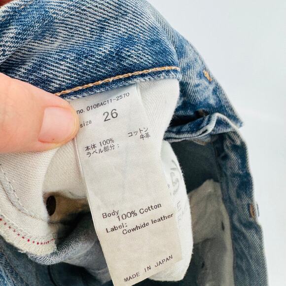 Moussy Vintage Distressed Ripped Skinny Jeans 100% Cotton Size 26 Light Wash - Picture 6 of 9